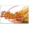 Signmission Egg Rolls Banner Concession Stand Food Truck Single Sided B-96 Egg Rolls19 - alternate 1